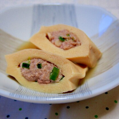 高野豆腐に肉詰め♪煮物でも大満足！